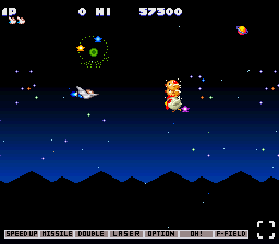 Gokujou Parodius (Japan) (Beta) In game screenshot
